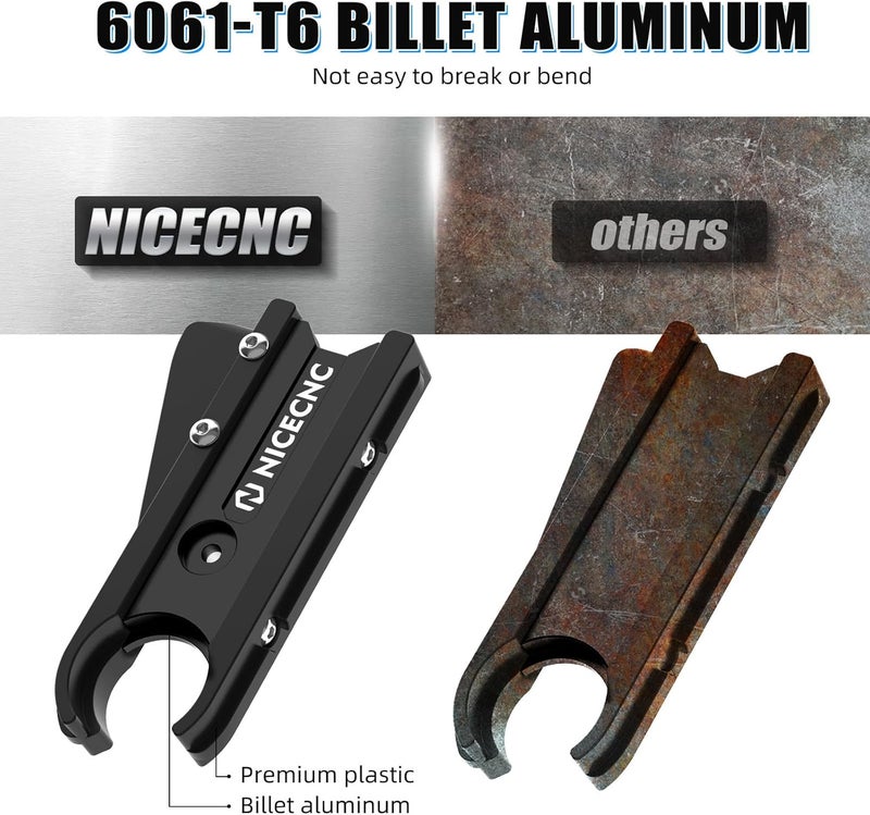 NICECNC Chain Slider Guide Guard Protector Aluminum Compatible with Yamaha YFZ450R 2009 2010 2011 2012 2013-2023, YFZ450R SE 2009-2019 2020 2021 2022 2023, YFZ450X 2010 2011 Black - Image 5